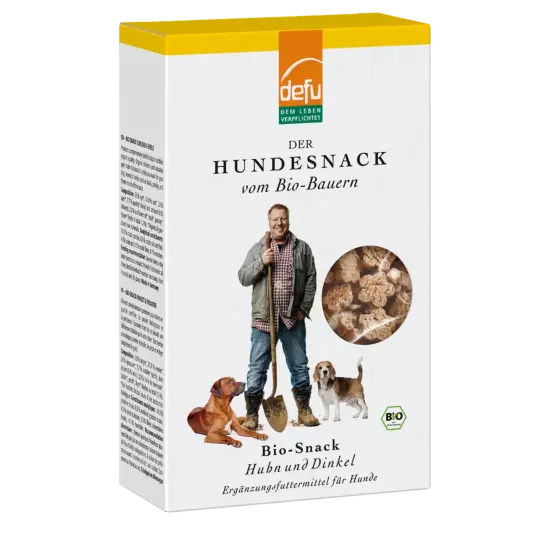 Hund: Bio-Snack Huhn & Dinkel