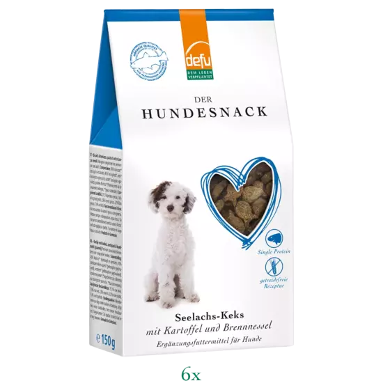 Hund: Keks Seelachs mit Kartoffel und Brennnessel - Vorteilspack 6 x 150 g