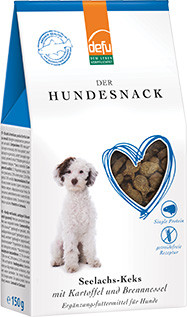 Bio Hunde Keks Seelachs mit Kartoffel und Brennnessel 150g Packung